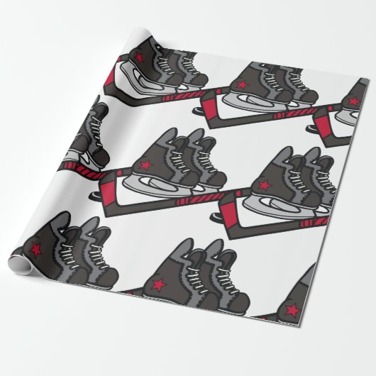 Hockey-Skate Geschenkpapier (Ungerollt)