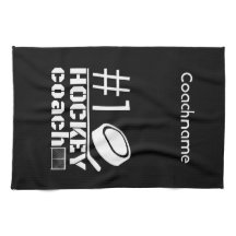 Hockey-Skate Handtuchwagen Nr. 1 Schwarz-weiß