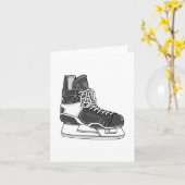 Hockey-Skate Karte (Gelbe Blume)