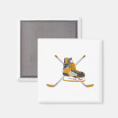 Hockey-Skate Magnet (Vorderseite/Rückseite)