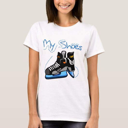 Hockey-Skate meine Schuh-T-Shirts und Geschenke T-Shirt (Vorderseite)