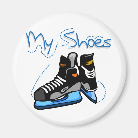 Hockey Skate - Schuhe - Hemden und Geschenke Magnet (Vorne)