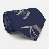 Hockey-Skate-und Stock-Hals-Krawatte Krawatte (Gerollt)