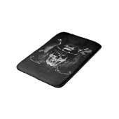 Hockey Skull Badematte (Schrägansicht)