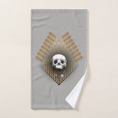 Hockey Skull & Sticks Badhandtuch Set (Handtuch)
