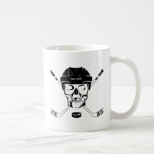 Hockey Skull und Sticks Tasse (Rechts)