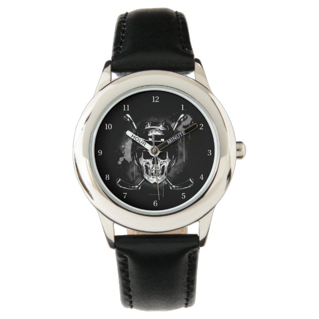 Hockey Skull Watch Armbanduhr (Vorderseite)