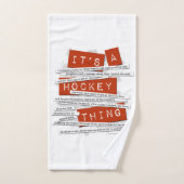 Hockey Slang Badhandtuch Set (Handtuch)