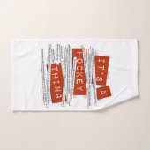 Hockey Slang Badhandtuch Set (Handtuch)