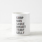 Hockey Slang - Chirp Gino Sauce Bucket Tendy Celly Kaffeetasse (Mittel)