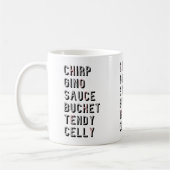 Hockey Slang - Chirp Gino Sauce Bucket Tendy Celly Kaffeetasse (Links)