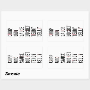 Hockey Slang - Chirp Gino Sauce Bucket Tendy Celly Rechteckiger Aufkleber