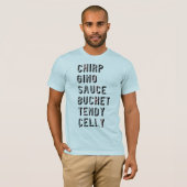 Hockey Slang - Chirp Gino Sauce Bucket Tendy Celly T-Shirt (Vorne ganz)