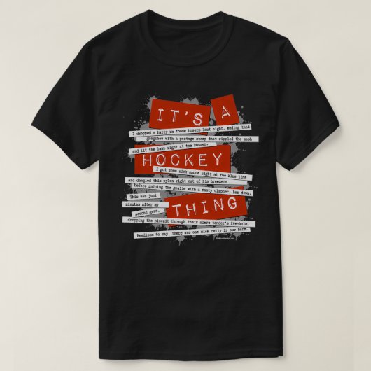 Hockey Slang Classic TShirt (Design vorne)
