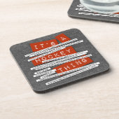 Hockey Slang Drink Untersetzer (Linke Seite)