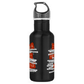 Hockey Slang Edelstahlflasche (Rückseite)