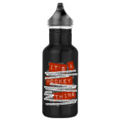 Hockey Slang Edelstahlflasche (Rechts)