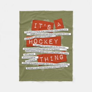 Hockey-Slang Fleecedecke