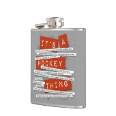 Hockey Slang Hip Flask Flachmann (Links)