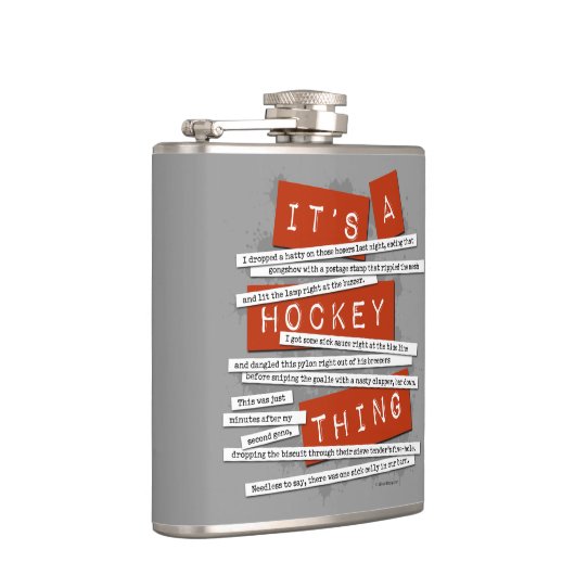 Hockey Slang Hip Flask Flachmann (Rechts)