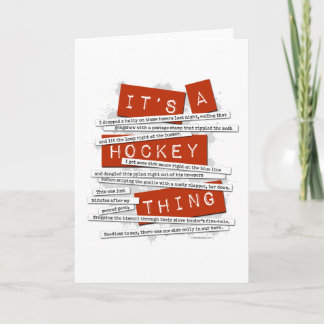 Hockey Slang Karte