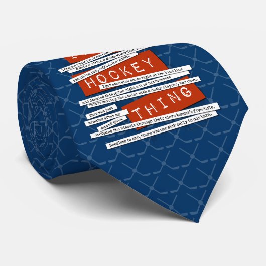 Hockey-Slang-Krawatte Krawatte (Gerollt)