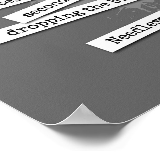 Hockey Slang Poster (Ecke)