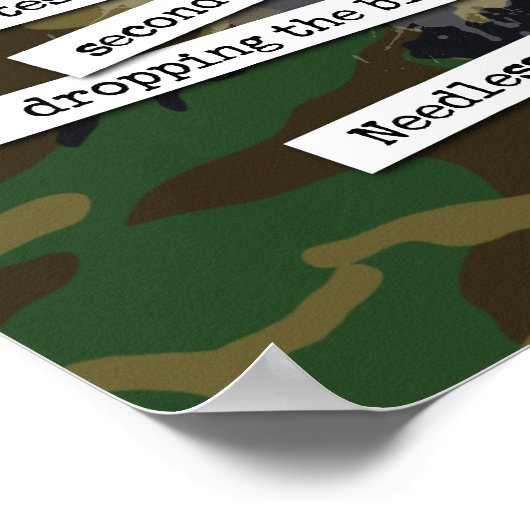 Hockey Slang Poster (Ecke)