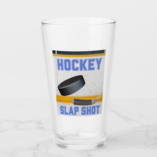 Hockey Slap Shot Glas (Vorderseite)