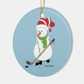 Hockey Snowman Weihnachtsschmuck (Links)