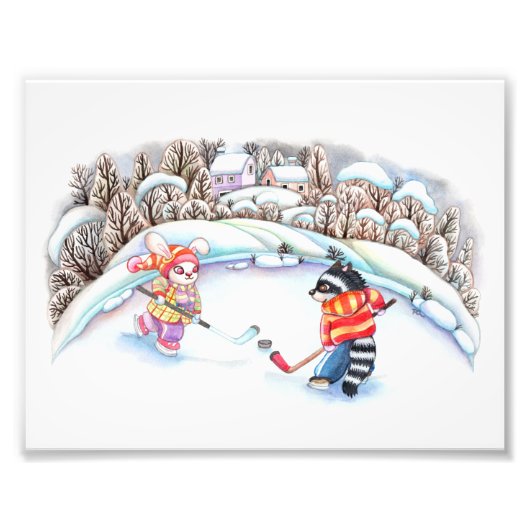 Hockey-Spaß Fotodruck (Vorne)