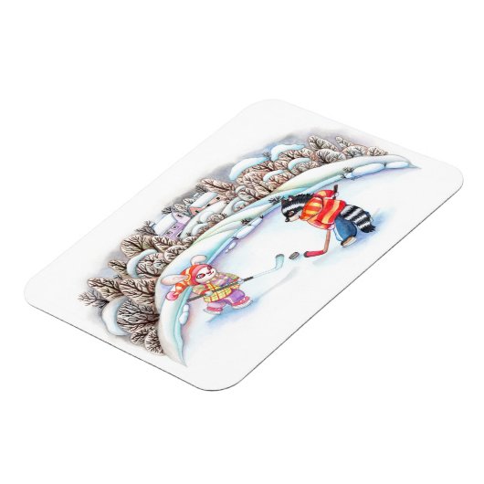 Hockey-Spaß Magnet (Linke Seite)