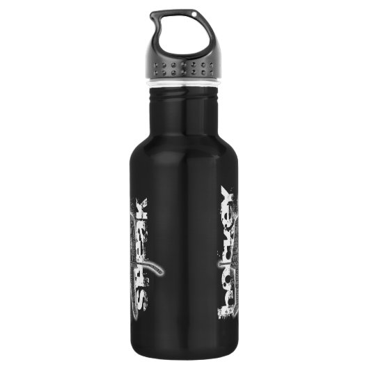 Hockey Speak Edelstahlflasche (Rückseite)