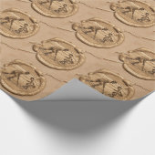 Hockey speler geschenkpapier (Ecke)