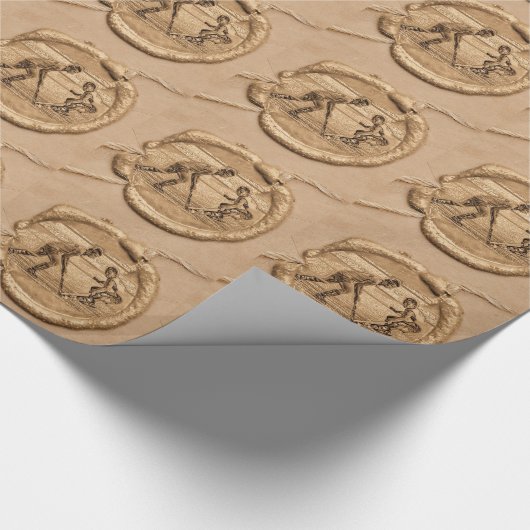 Hockey speler geschenkpapier (Ecke)