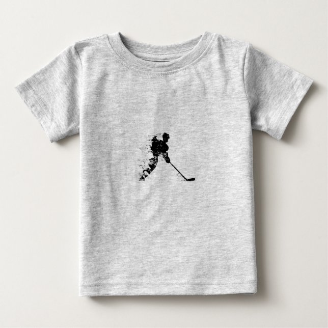 Hockey-Spieler Baby T-shirt (Vorderseite)