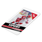 Hockey-Spieler behalten die Vorliebe für Vigorot Magnet (Linke Seite)