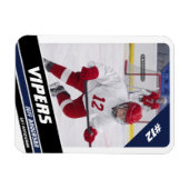 Hockey-Spieler behalten sich vor Magnet (Horizontal)