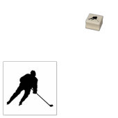 Hockey-Spieler-Briefmarke Gummistempel (Stempel)