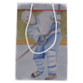 HOCKEY-SPIELER-GESCHENK-TASCHE MITTLERE GESCHENKTÜTE (Rückseite)