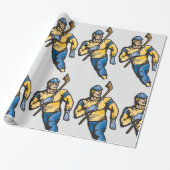 Hockey-Spieler Geschenkpapier (Ungerollt)