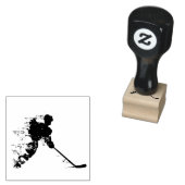 Hockey-Spieler Gummistempel (Stempel)