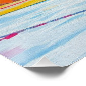 Hockey-Spieler in Goal Poster (Ecke)