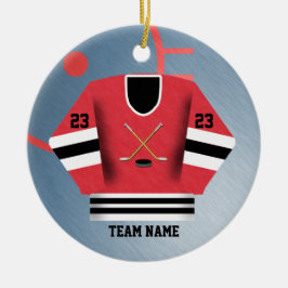 Hockey-Spieler-Jersey-Verzierung Keramik Ornament