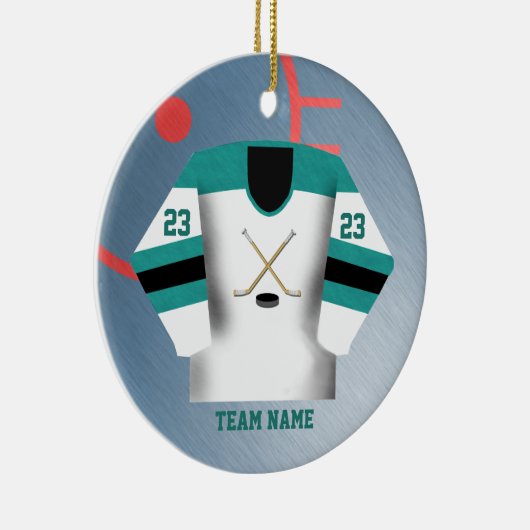 Hockey-Spieler-Jersey-Verzierung Keramikornament (Rechts)