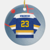 Hockey-Spieler-Jersey-Verzierung Keramikornament (Hinten)