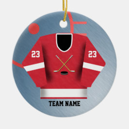Hockey-Spieler-Jersey-Verzierung Keramikornament