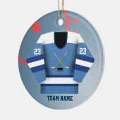Hockey-Spieler-Jersey-Verzierung Keramikornament (Links)