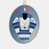 Hockey-Spieler-Jersey-Verzierung Keramikornament (Rechts)