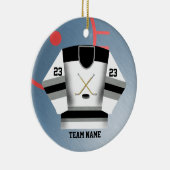 Hockey-Spieler-Jersey-Verzierung Keramikornament (Rechts)